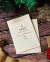 Gold Printed Greeting Cards - Very Merry Christmas - LemonadeStationery