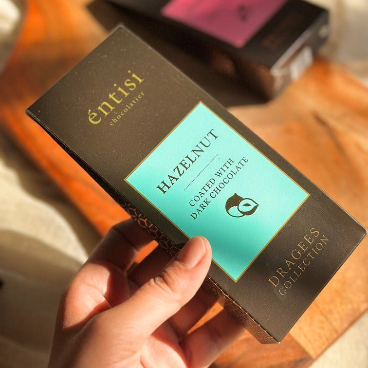 Hazelnut coated with dark chocolate - LemonadeHome