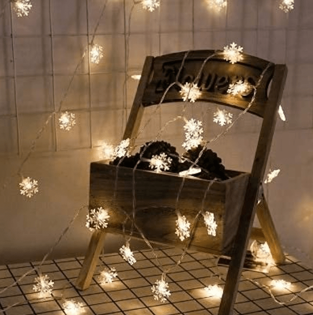 LED Christmas String Lights - Snowflake - LemonadeHome