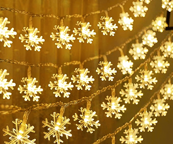 LED Christmas String Lights - Snowflake - LemonadeHome