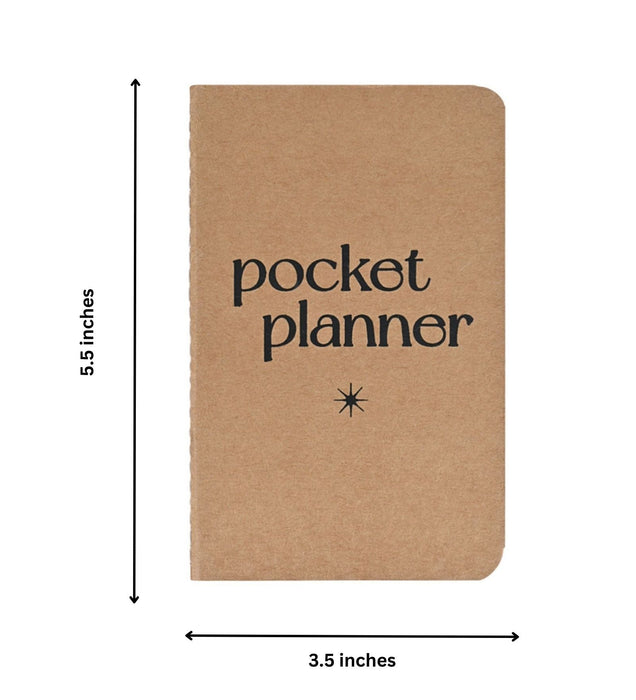 Mini Kraft Book - Pocket Planner - Set of 2 - LemonadeStationery