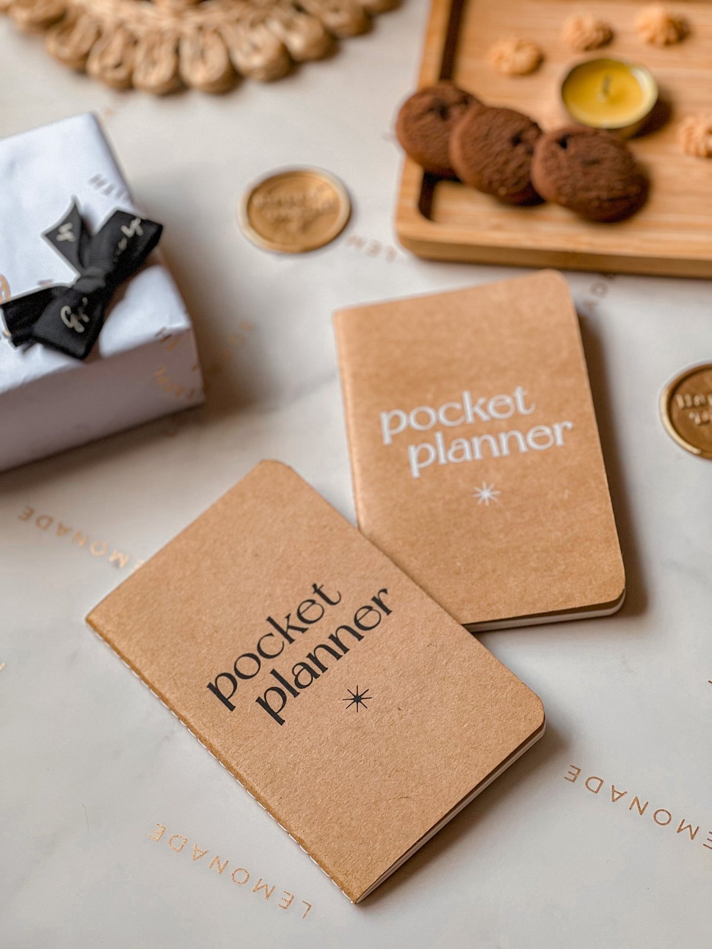 Mini Kraft Book - Pocket Planner - Set of 2 - LemonadeStationery
