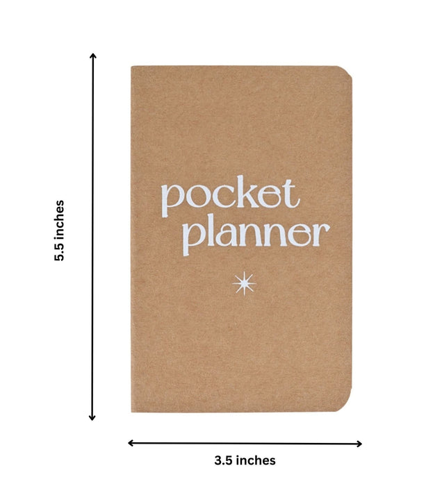 Mini Kraft Book - Pocket Planner - Set of 2 - LemonadeStationery