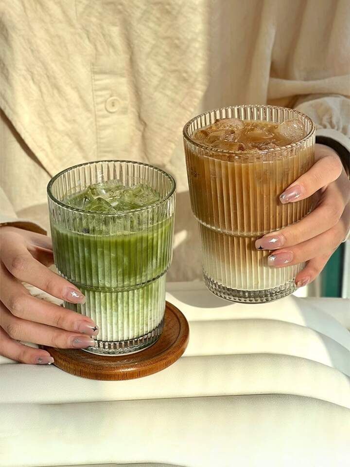 Non Personalized - Textured Drinking Glass - Set of 2 - LemonadeHome