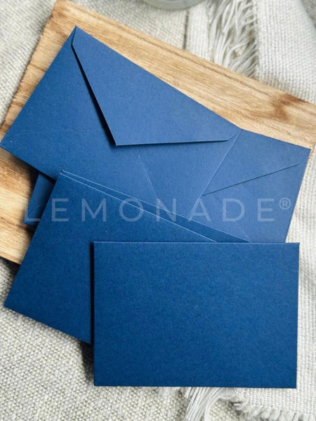 Paper Envelopes - Blue - Set of 9 - LemonadeStationery