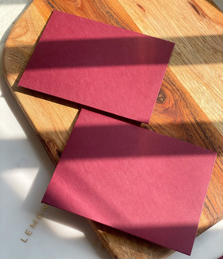 Paper Envelopes - Marsala - Set of 9 - LemonadeStationery