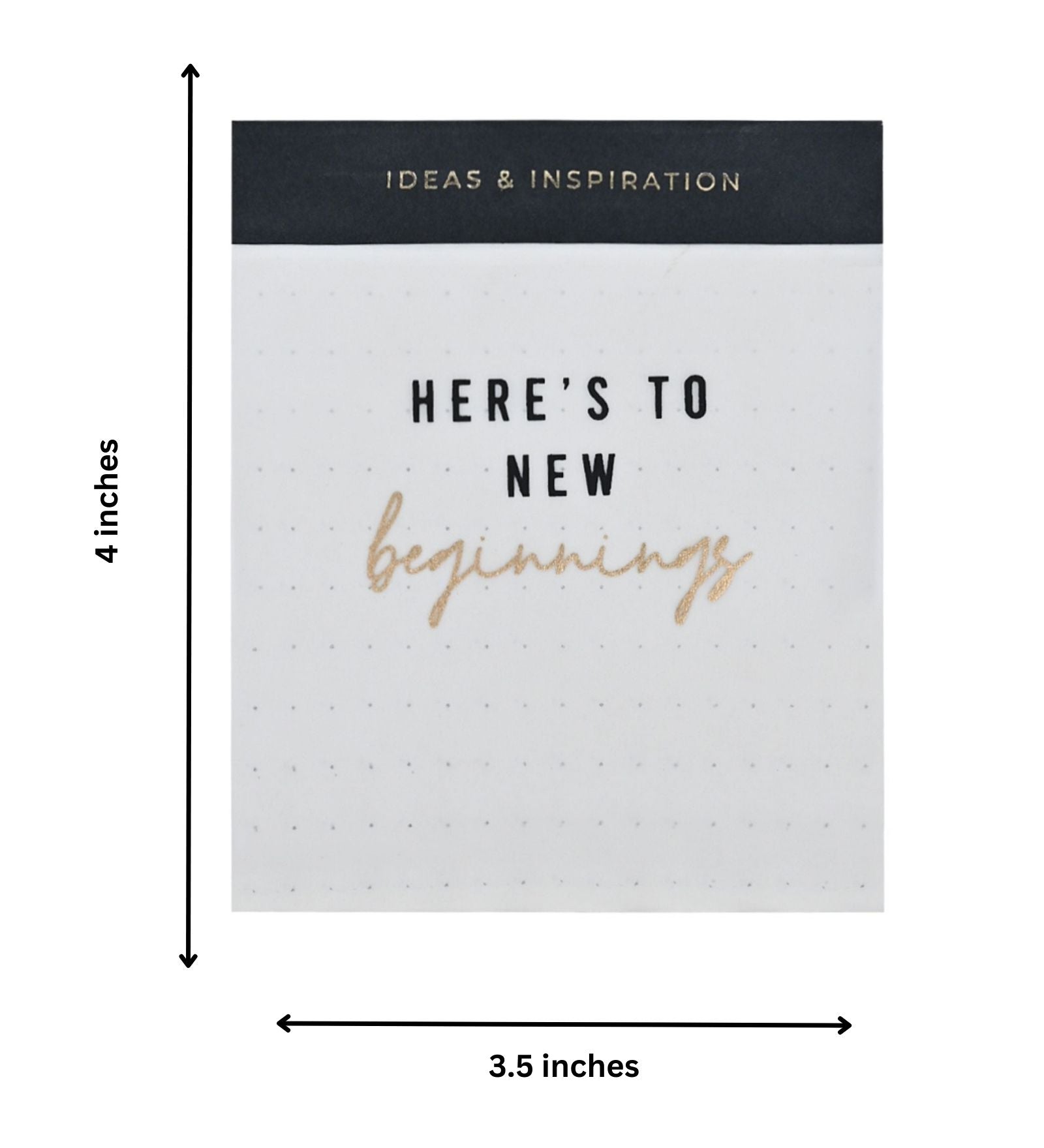 Perforated Memo Pad - New Beginnings - Set of 70 sheets - LemonadeStationery