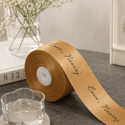 Personalised Satin Ribbon 38mm | Custom Printed Ribbon India - LemonadeStationery
