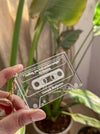 Personalized - Acrylic - Cassette Keychain - LemonadeHome