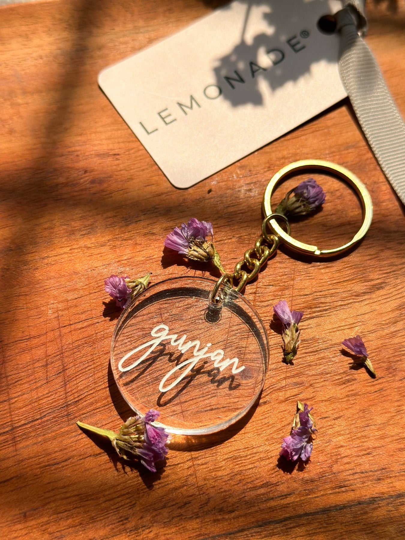 Keychain Designs Personalized Custom Made Acrylic Keychains - Lemonade