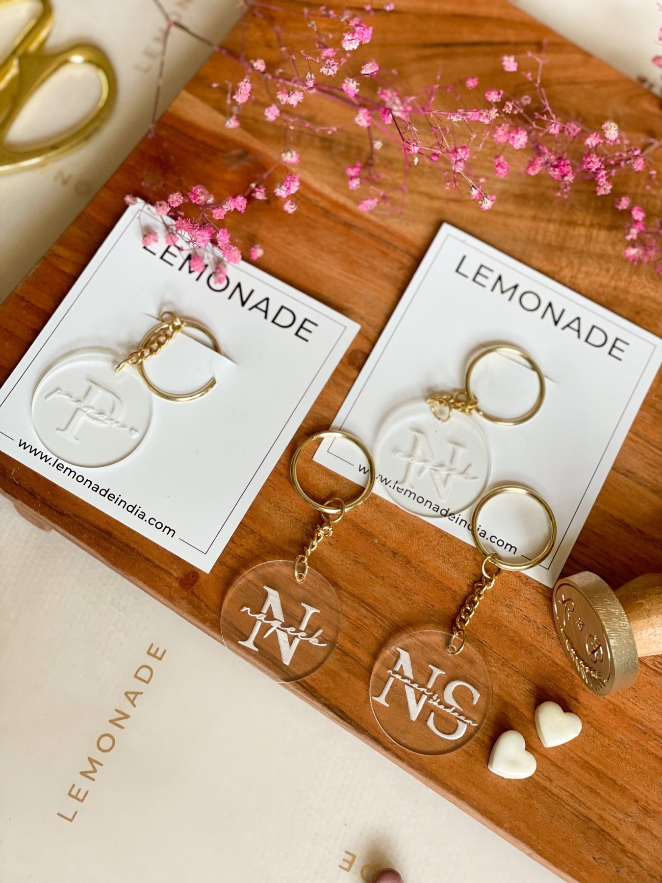 Personalized Custom Made Acrylic Keychains - Lemonade