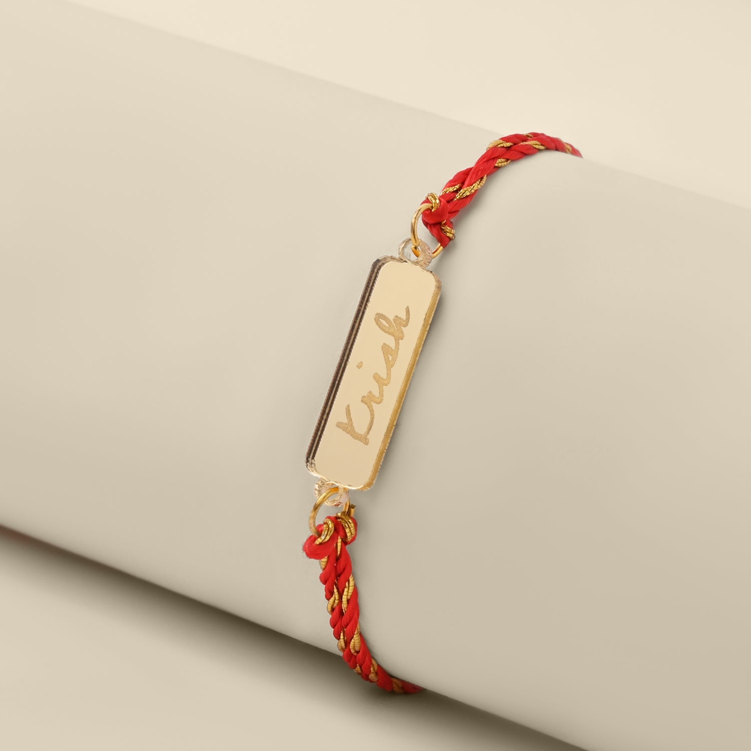 Personalized - Acrylic Rakhi - Sold Individually - LemonadeLuxe Gifting