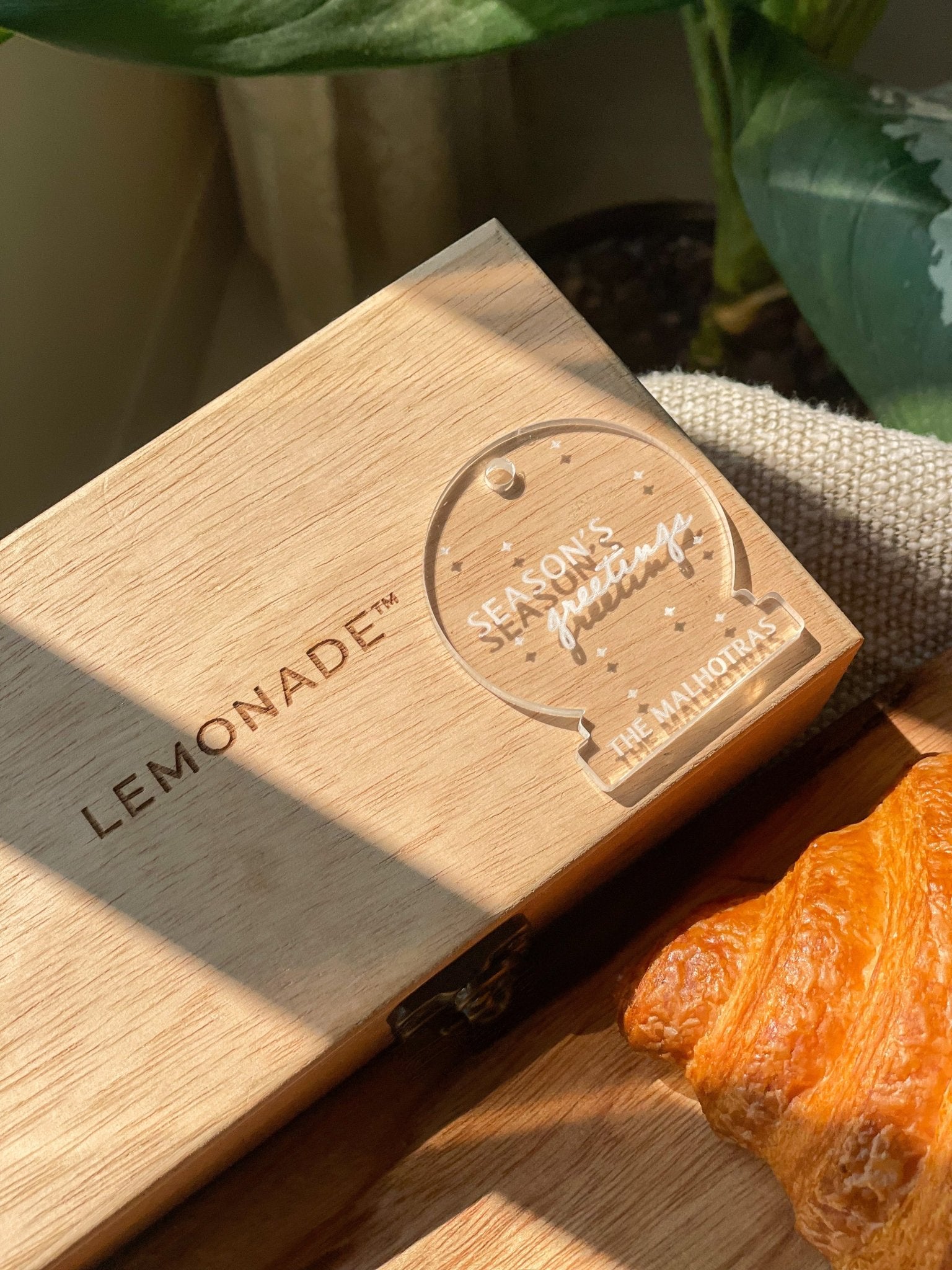 Personalized - Acrylic Tags - Season Greetings - Set of 4 - Transparent - LemonadeLuxe Gifting