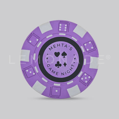 Personalized - All In Aces Collection - 100 Chips Only With Cardboard Box - LemonadeLuxe Gifting