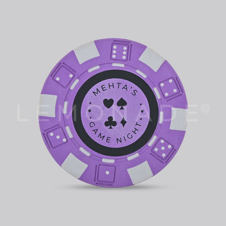 Personalized - All In Aces Collection - 100 Chips Only With Cardboard Box - LemonadeLuxe Gifting