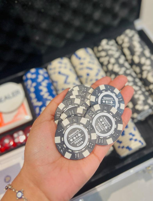 Personalized - All In Aces Collection - 100 Chips Only With Cardboard Box - LemonadeLuxe Gifting