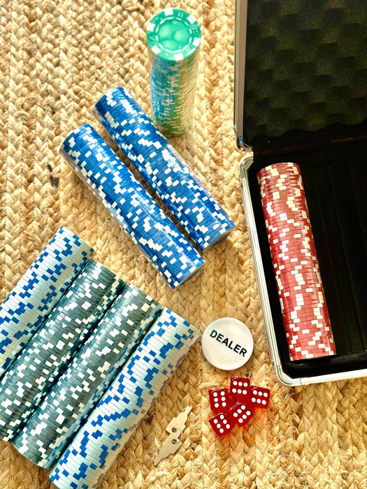 Personalized - All - In Aces Collection - Poker Set - LemonadeLuxe Gifting