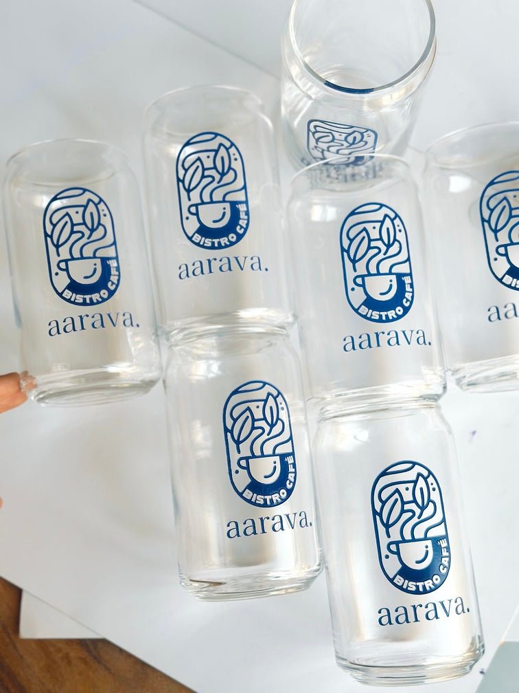 Personalized - Artisan Can Glass With Straw - Cursive | Artisan Collection - LemonadeHome