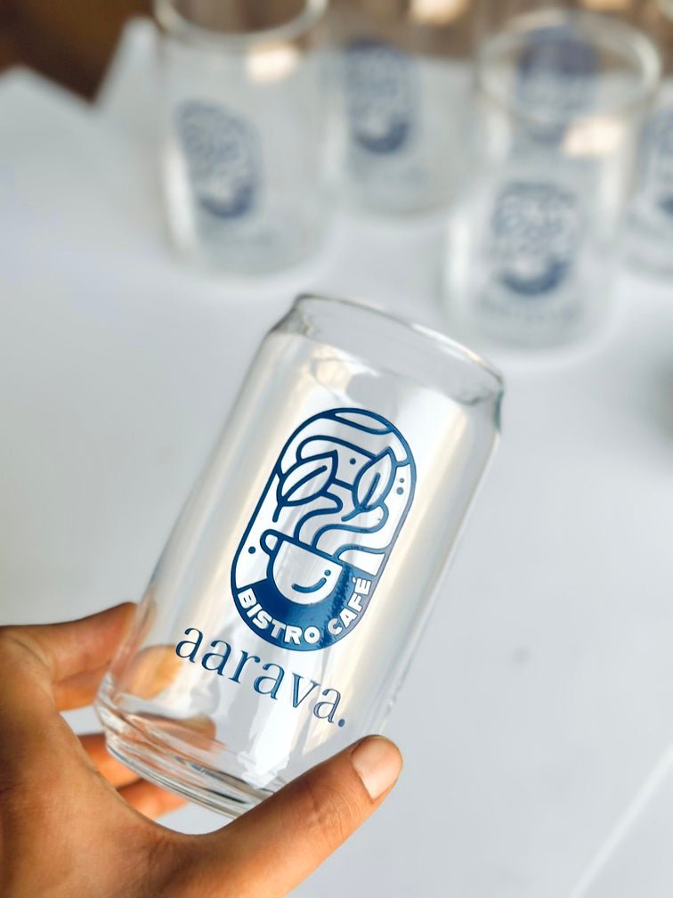 Personalized - Artisan Can Glass With Straw - Cursive | Artisan Collection - LemonadeHome