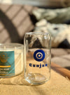 Personalized - Artisan Can Glass With Straw - Evil Eye | Artisan Collection - LemonadeHome