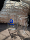 Personalized - Artisan Can Glass With Straw - Evil Eye | Artisan Collection - LemonadeHome