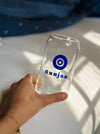 Personalized - Artisan Can Glass With Straw - Evil Eye | Artisan Collection - LemonadeHome