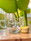 Personalized - Artisan Clear Mug | Soup Mug | Artisan Collection - LemonadeHome