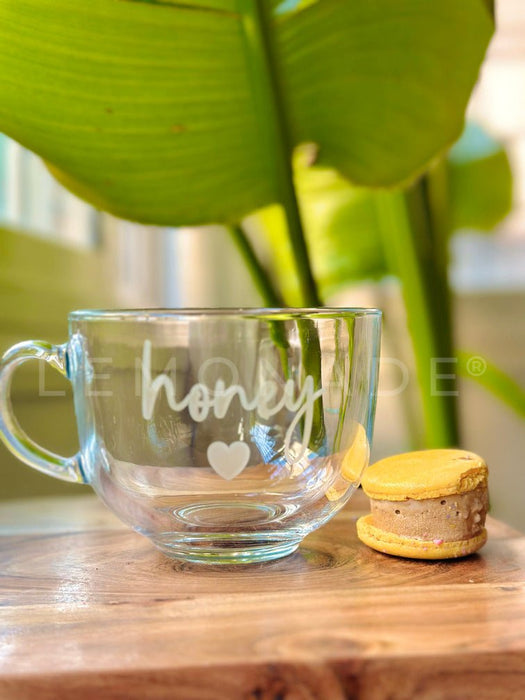 Personalized - Artisan Clear Mug | Soup Mug | Artisan Collection - LemonadeHome