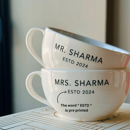 Personalized - Artisan - Couple Mug - White | Artisan Collection - LemonadeHome