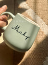 Personalized - Artisan Pastel Neu Ceramic Coffee Mug - Cursive| Artisan Collection - LemonadeHome