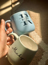 Personalized - Artisan Pastel Neu Ceramic Coffee Mug - Cursive| Artisan Collection - LemonadeHome