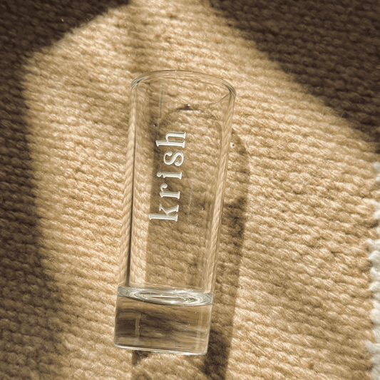 Personalized - Artisan - Standard Timeless Script Shot Glasses - Set of 2 | Artisan Collection - LemonadeHome