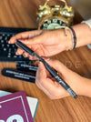 Personalized - Ball Pen with Inbuilt Ink Stamp & Stylus - Cursive - LemonadeStationery