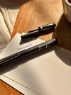 Personalized - Ball Pen with Inbuilt Ink Stamp & Stylus - Cursive - LemonadeStationery