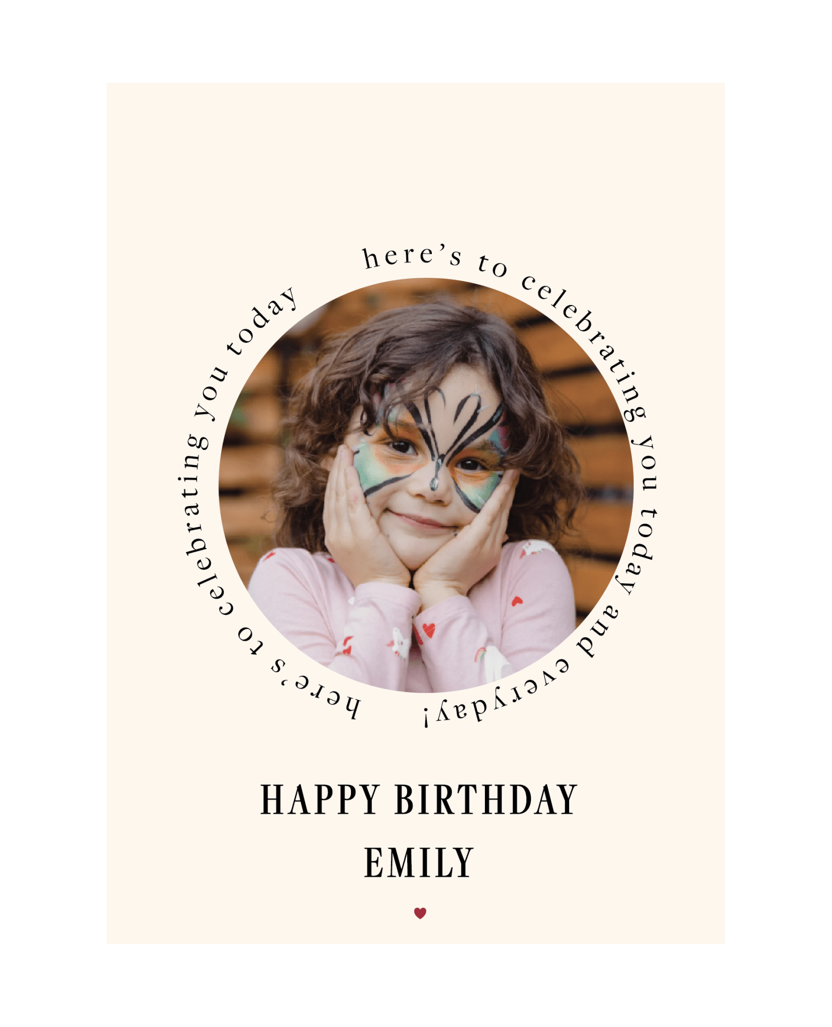 Personalized Birthday Greeting Card - Frame - LemonadeStationery