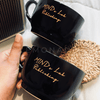 Personalized - Black Elegance Cappuccino Mug | Artisan Collection - LemonadeHome