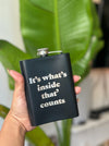 Personalized - Blackout Flask - Black - LemonadeHome