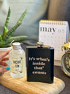 Personalized - Blackout Flask - Black - LemonadeHome