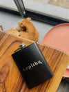 Personalized - Blackout Flask - Black - LemonadeHome