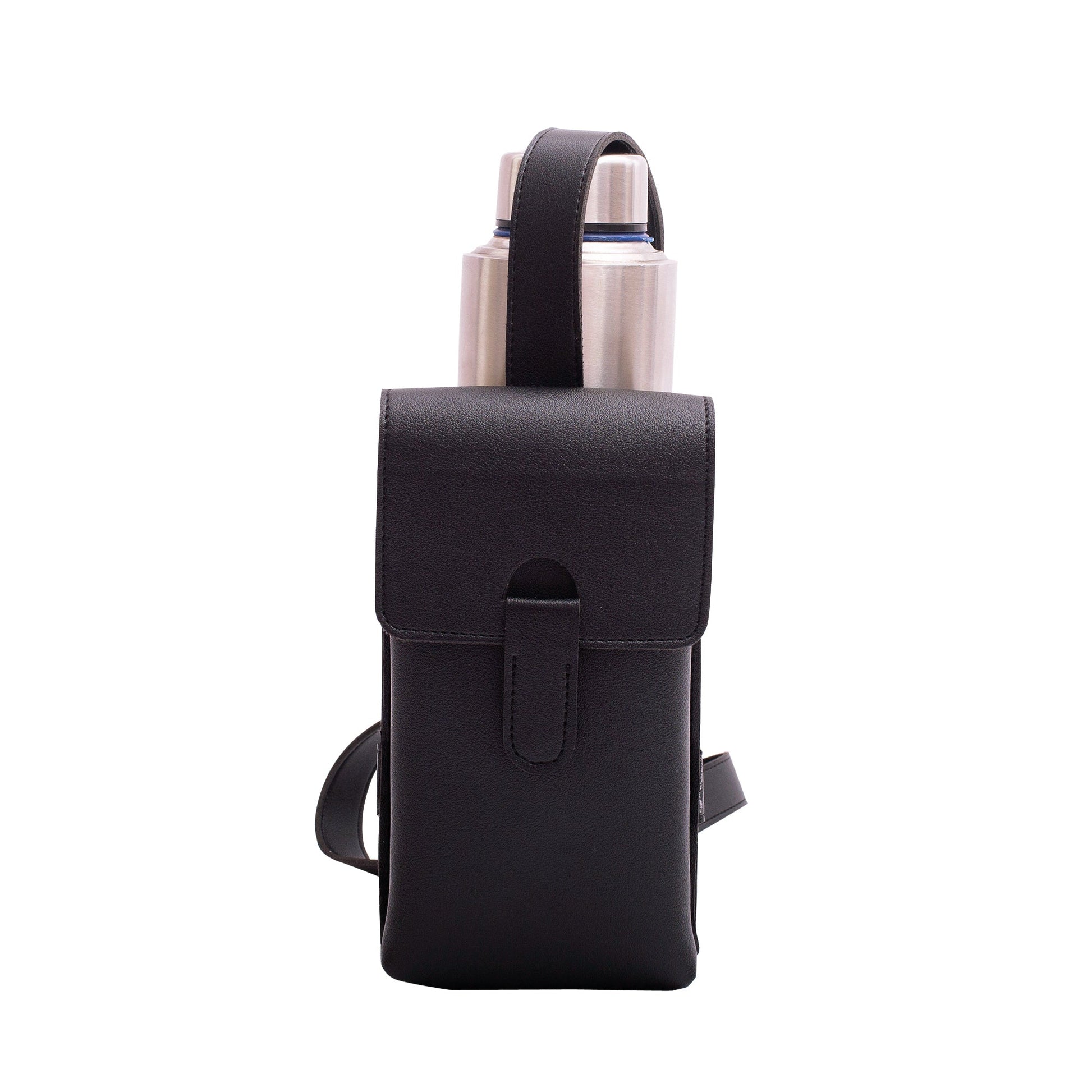 Personalized Bottle bag - Vegan Leather - Lemonade