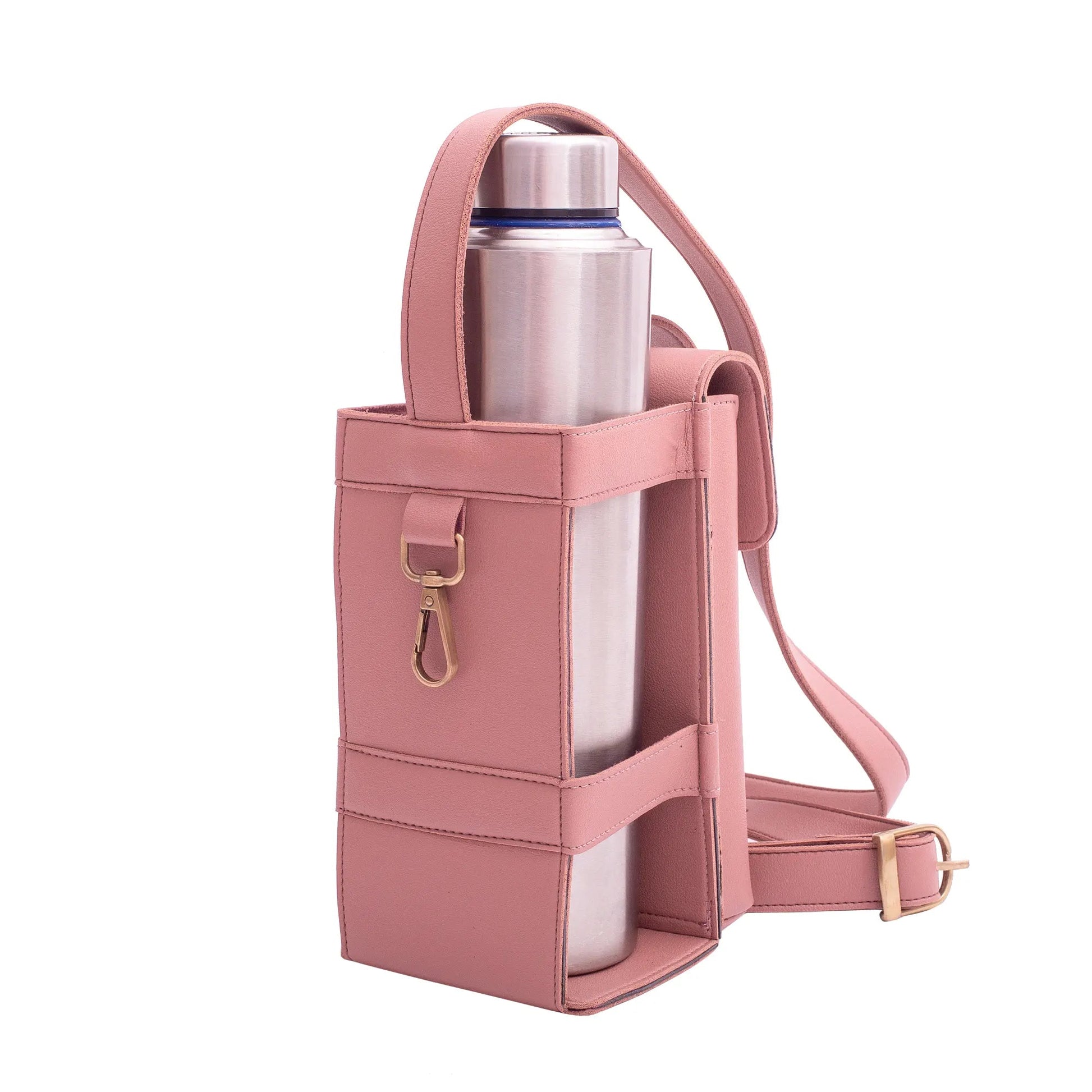 Personalized Bottle bag - Vegan Leather - Lemonade