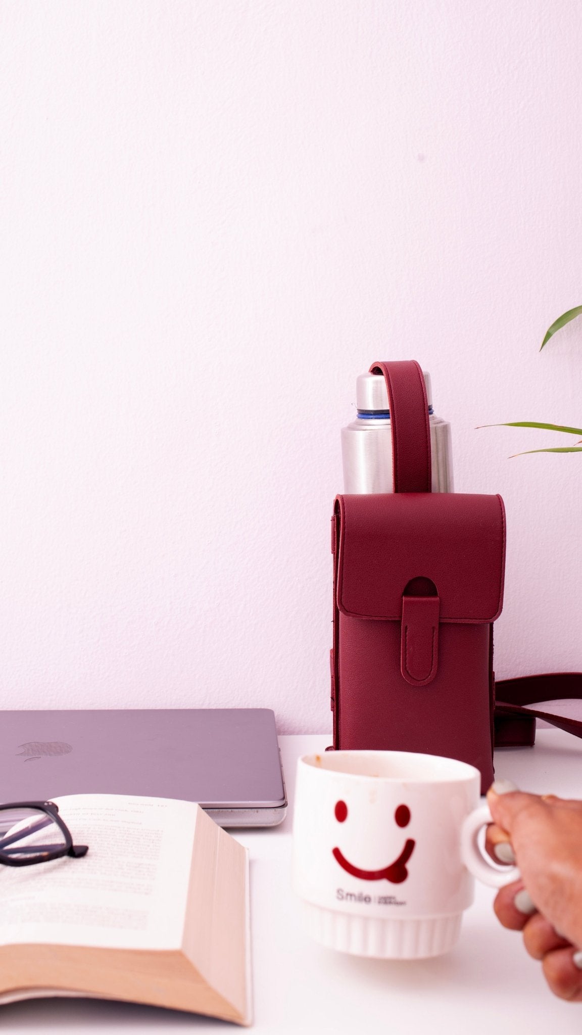 Personalized Bottle bag - Vegan Leather - Lemonade