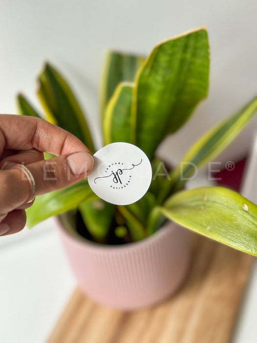 Personalized - Branding Stickers - Circle - LemonadeStationery