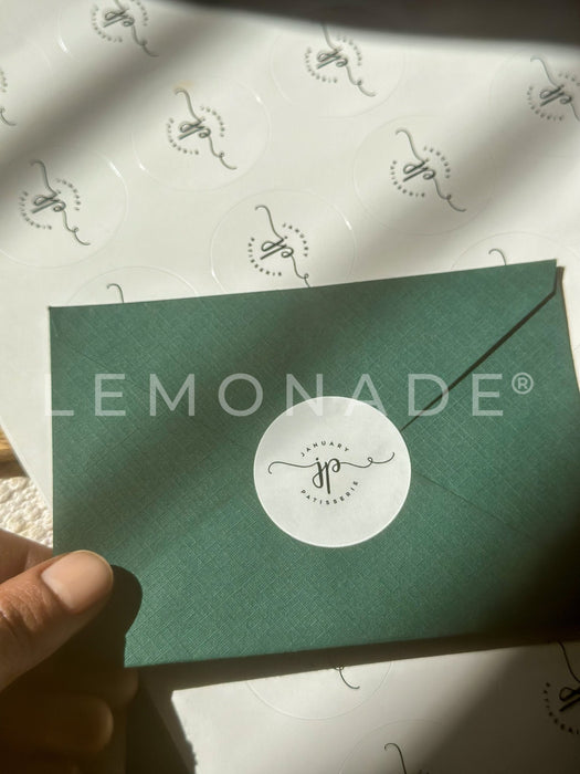 Personalized - Branding Stickers - Circle - LemonadeStationery