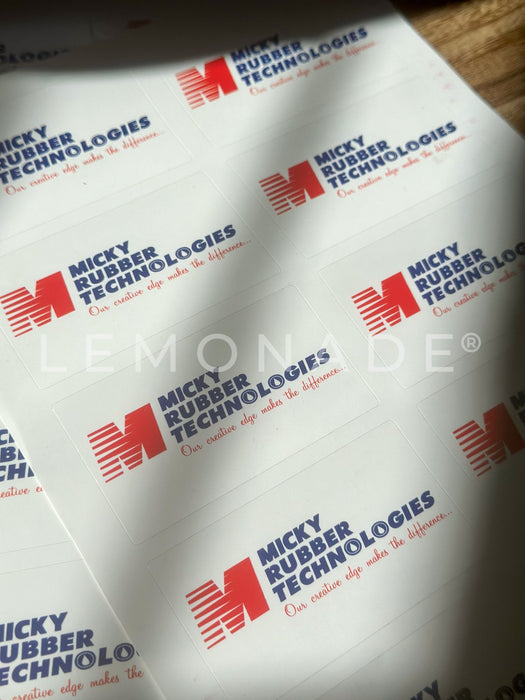 Personalized - Branding Stickers - Rectangle - LemonadeStationery