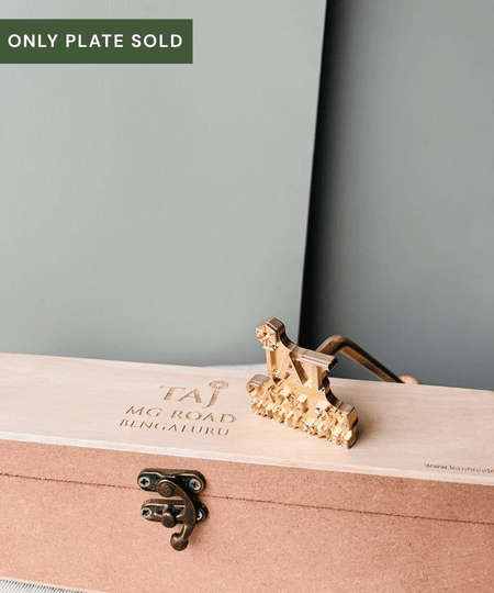 Personalized - Brass Electric Stamp Plate Only - LemonadeCustom Stamps