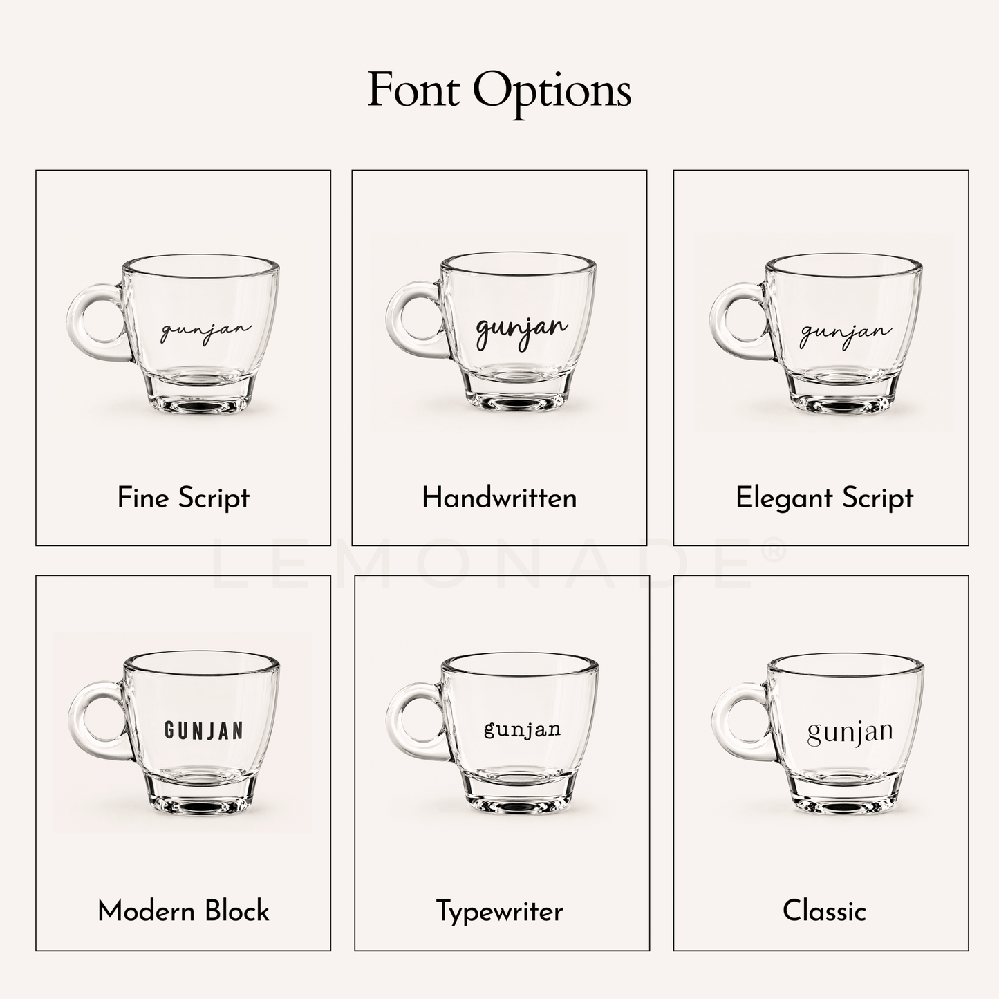 Personalized - Cafe Macchiato Mug | Espresso Mug - LemonadeHome