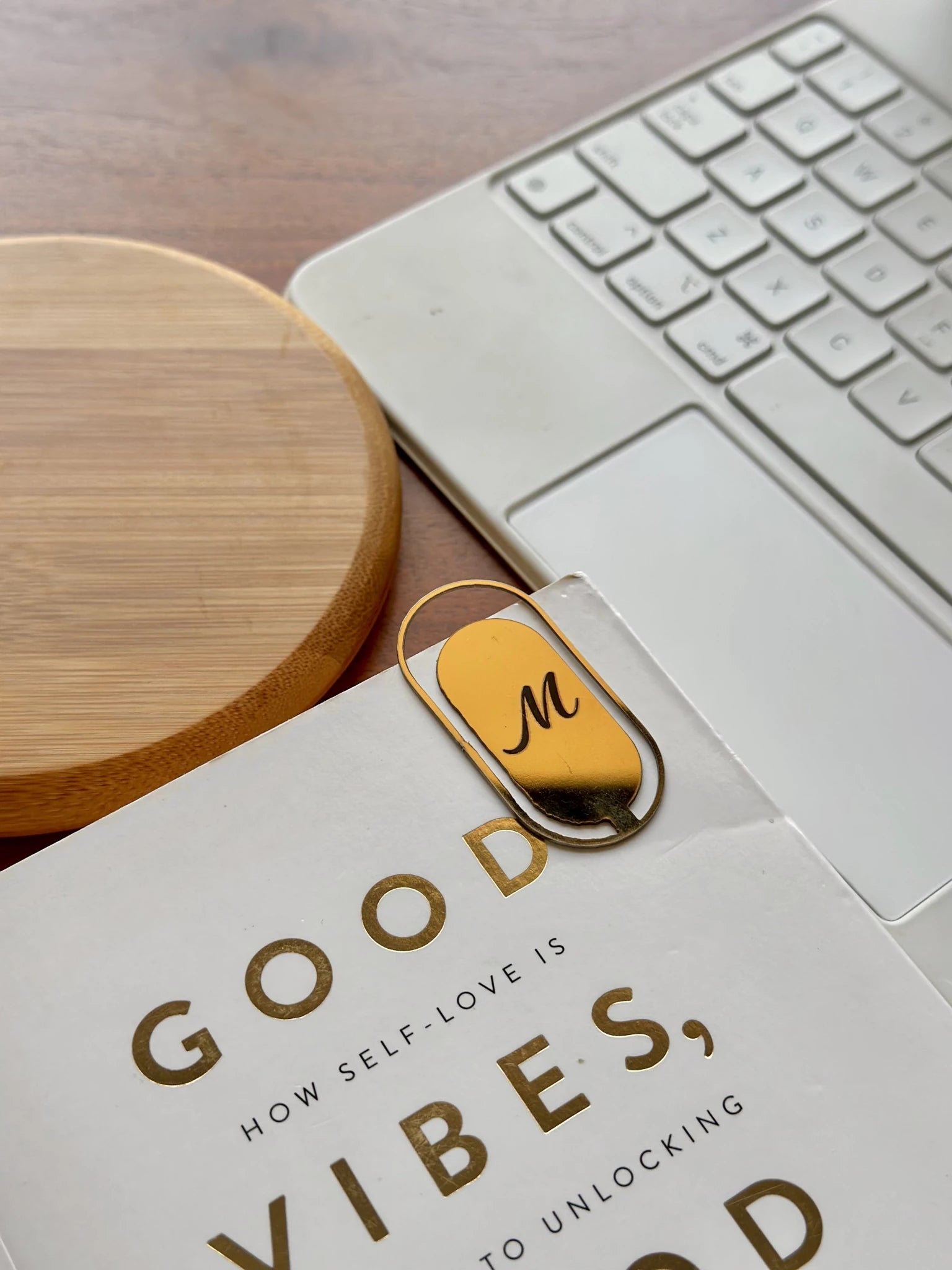 Personalized metal bookmark for books and journals