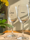 Personalized - Cheers Wine Glass Pair - Set of 2 - LemonadeHome