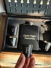 Personalized - Chess & Flask Set - Black - LemonadeHome